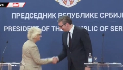 VUČIĆ SA NEMAČKOM MINISTARKOM ODBRANE: "Garantujem da će Srbija čuvati mir i stabilnost"