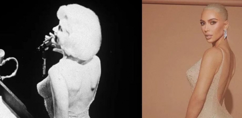 KIM KOPIRA MERLIN MONRO? Najpoznatija starleta na meti kritika zbog stajlinga, poredili je sa čuvenom glumicom (FOTO)