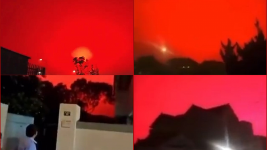 KRVAVO NEBO NAD KINOM Stanovnike grada užasnuo prizor na nebu: Desiće se... (VIDEO)
