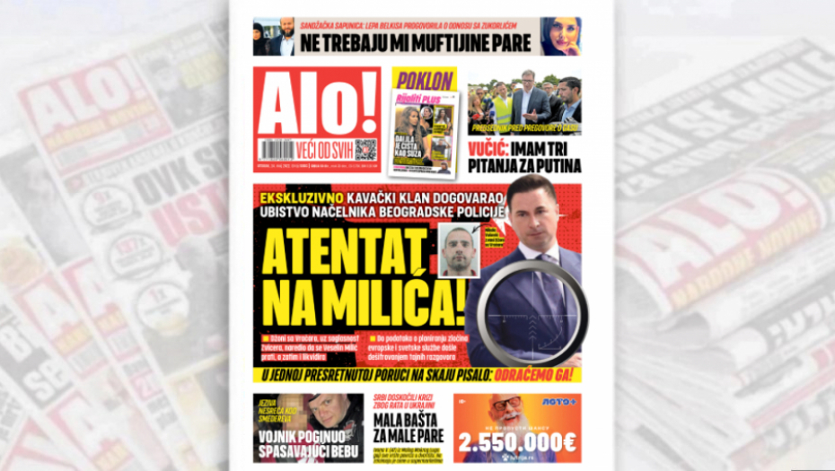 EKSKLUZIVNO: MAFIJAŠI DOGOVARALI LIKVIDACIJU NAČELNIKA BEOGRADSKE POLICIJE Atentat na Milića!