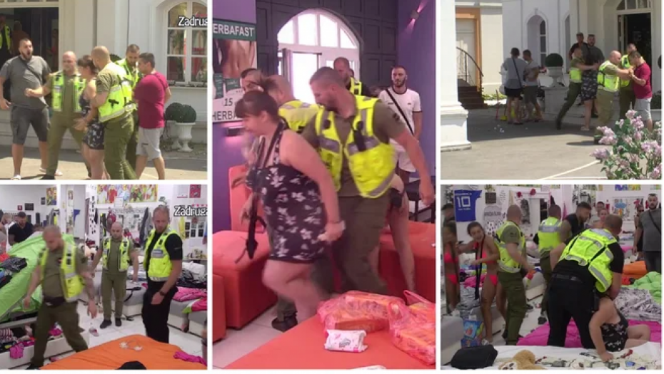 NE SMIRUJE SE Agresivna Miljana ponovo tuče Zolu,  obezbeđenje ih razdvaja, haos u beloj kući (FOTO)