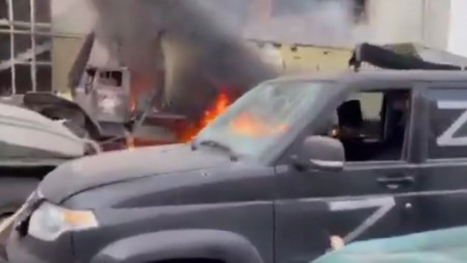 SVE GORI! Napadnuto rusko komandno mesto: Ubijeno je na desetine vojnika (VIDEO)
