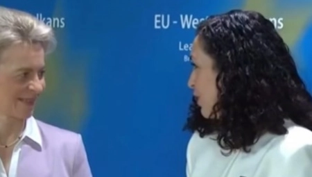 URSULA SE GREBE ZA KARTU DUA LIPE Predsednica EK se obratila Vjosi Osmani, a onda je rekla ovo (VIDEO)