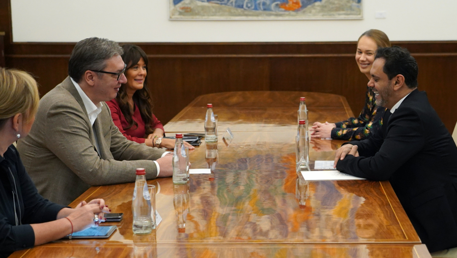 PREDSEDNIK VUČIĆ I AMBASADOR AL DAHERI Iskreno prijateljstvo dva naroda