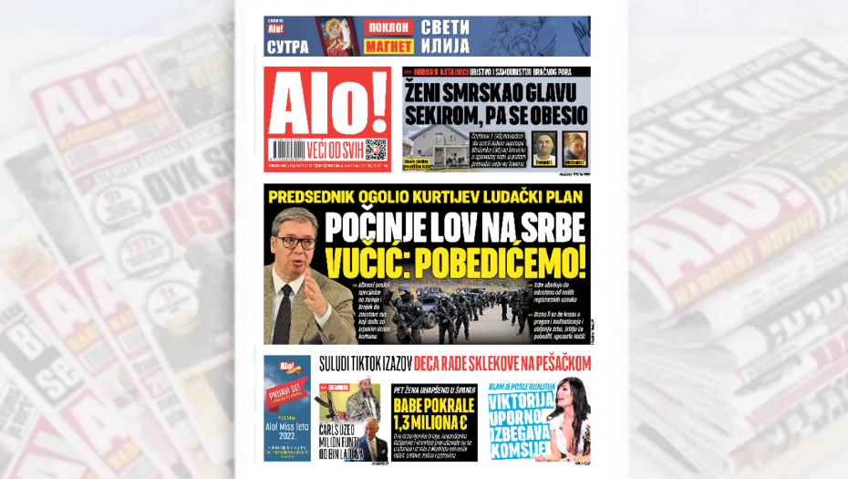 POČEO JURIŠ NA SRBE Predsednik ogolio Kurtijev ludački plan