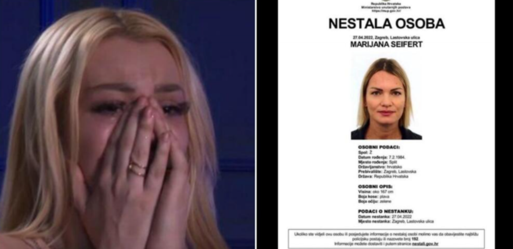 VIŠE NE MISLIMO DA JE ŽIVA Porodica i prijatelji nestale Marijane strahuju od najgoreg, suprug više puta menjao priču