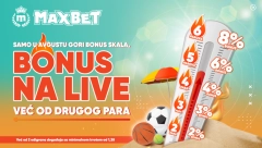 Jedino u Maxbetu - bonus na live tiketu
