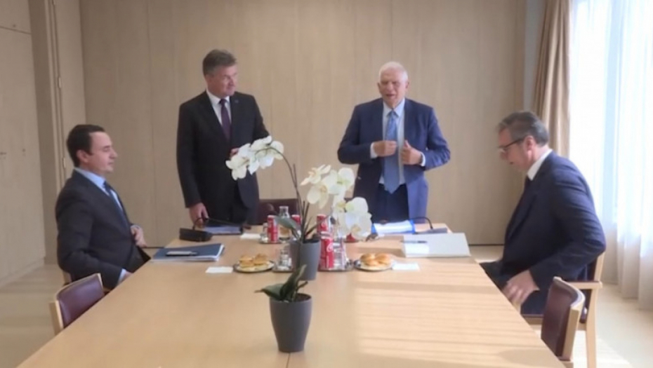 ZAVRŠEN SASTANAK VUČIĆA I KURTIJA Slede odvojeni razgovori sa evropskim zvaničnicima