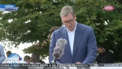 PREDSEDNIK VUČIĆ NA KNEŽEVOM POLJU Srpski narod zidao je i još zida veličanstven hram