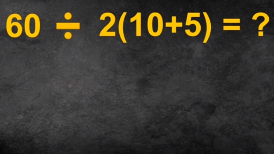 ZNATE LI DA GA REŠITE Jednostavan matematički zadatak izazvao burnu raspravu