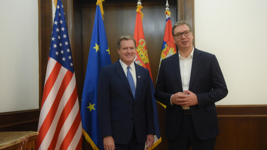 JAČANJE ODNOSA IZMEĐU SRBIJE I SAD Vučić sa kongresmenom Majklom Tarnerom