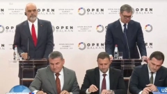U OKVIRU OTVORENOG BALKANA POTPISANI VAŽNI DOKUMENTI Vučić: Odnosi Srbije, Albanije i Severne Makedonije su na najvišem mogućem nivou