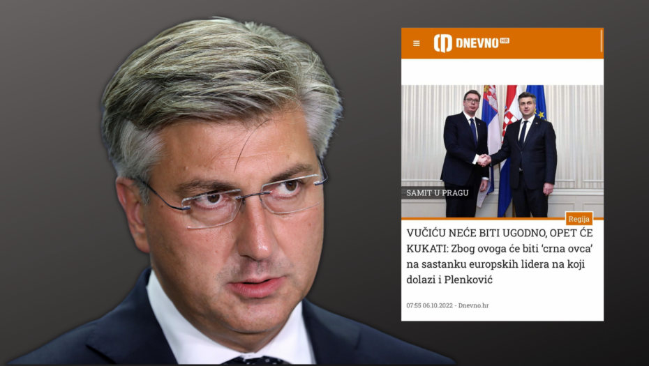 USTAŠA PLENKOVIĆ PREKO SVOJIH MEDIJA PRETI VUČIĆU: "Neće ti biti ugodno u Pragu!"