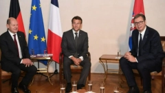 VUČIĆ SE SASTAO SA ŠOLCOM I MAKRONOM Ključne teme razgovora Kosovo i Metohija i evropski put Srbije (FOTO)