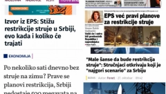 IMA STRUJE, NEMA STRUJE? Lažljivi tajkunski mediji mesecima plašili narod, pa priznali da neće biti restrikcija! (FOTO)