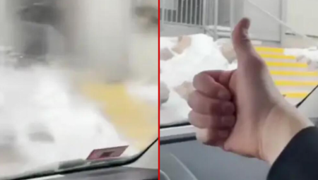 OVAJ VIDEO SE ŠIRI BRZINOM SVETLOSTI Ovako ćete odmrznuti šoferku za svega par sekundi! (VIDEO)