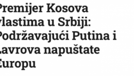 JEDVA DOČEKALI! Ustaški mediji se udružili sa Kurtijem, sve je dobro dok je protiv Srbije!