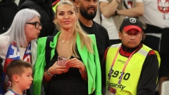 PRVO UZ SUPRUGA, PA UZ "ORLOVE" Snežana Borjan sa tribina bodrila Srbiju u Kataru (FOTO)