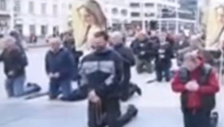 USTAŠE SE KLANJALE U CENTRU ZAGREBA! Šok scene u Hrvatskoj, radikalni katolibani se okupljaju!