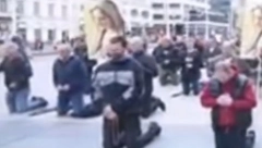 USTAŠE SE KLANJALE U CENTRU ZAGREBA! Šok scene u Hrvatskoj, radikalni katolibani se okupljaju!