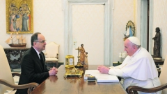 ALBANCI PRITISKAJU PAPU TRAŽEĆI PRIZNANJE LAŽNE DRŽAVE! Lobiraju širom sveta! Predsednik Albanije Bajram Begaj ove nedelje prosio pomoć od Svete stolice