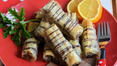 POSNI ČOKOLADNI SITNI KOLAČI Recept za baklava rolnice i štanglice savršene za slavu