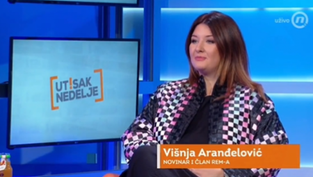 "POSUMNJALA SAM DA JE ZBOG TIRANE" Članica REM-a: Samoprekid programa Nove S i N1 glup i uzaludan potez!