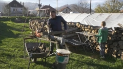 ARILJE BRUJI O VLADINOJ MAŠINI! Neverovatan izum, evo kako je napravio bonsek za drva! (FOTO)