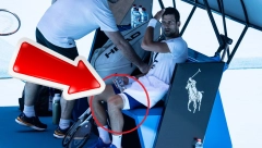 IMA LI RAZLOGA ZA BRIGU? Pojavile se fotografije sa Đokovićevog treninga, jedan detalj na nozi zabrinuo je navijače (FOTO)
