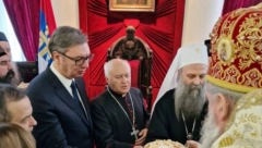 PREDSEDNIK ČESTITAO PATRIJARHU SLAVU: Obavestio sam ga o pritisku sa kojim se Srbija suočava po pitanju Kosova i Metohije (FOTO)