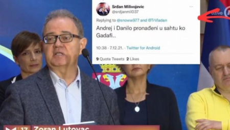 NAJSTRAŠNIJE LICEMERJE Lutovac priča o crtanju meta, dok se pored njega smeška čovek koji je pretio ubistvom predsednikovog sina (VIDEO)