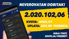 ADMIRALBET JE IZNEDRIO NOVOG MILIONERA!  Saznajte kako da naplatite svoje poznavanje sporta