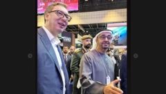MUHAMED BIN ZAJED POSETIO NAŠ ŠTAND U ABU DABIJU: Predsednik Vučić ga srdačno dočekao
