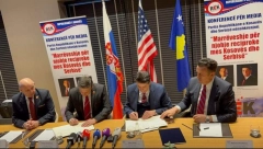 HEROJ OPOZICIJE POTPISAO PRIZNANJE KOSOVA Sandulović i Kurti stavili paraf na deklaraciju za međusobno priznavanje u Prištini (FOTO)
