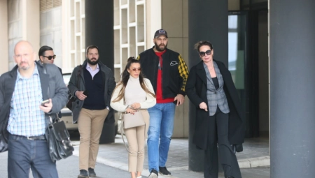 MILADIN KOVAČEVIĆ S DEVOJKOM IZAŠAO IZ SUDA! Ona ga je tužila za nasilje - da li se pokajala?! (FOTO)