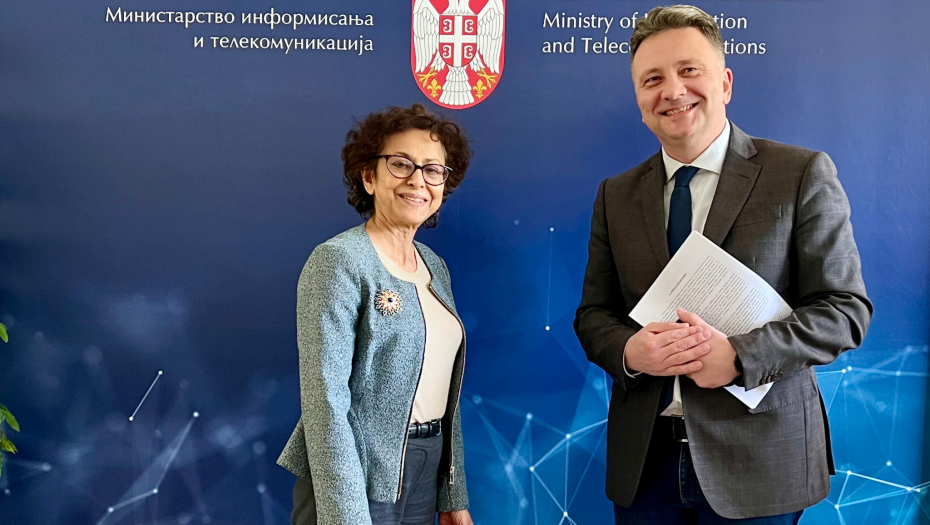 Ministar Jovanović sa Specijalnom izvestiteljkom Saveta za ljudska prava UN za promociju i zaštitu prava na slobodu mišljenja i izražavanja, Irenom Kan