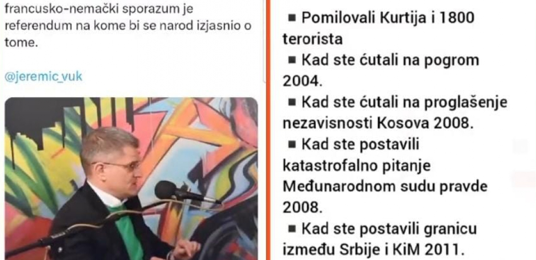 JEREMIĆ HOĆE REFERENDUM O EU SPORAZUMU, A ON ŠIPTARIMA NA TACNI POKLONIO NEZAVISNOST! (VIDEO)