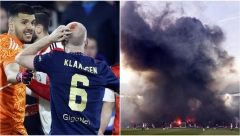 HOROR U HOLANDIJI Tadić u kličnu, navijači pogodili igrača Ajaksa u glavu: Prekinut veliki derbi (VIDEO)