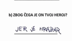DEČAK DO SUZA NASMEJAO REGION Moj otac je heroj i jako je hrabar, a boji se jedino...