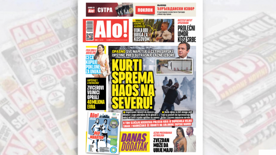 JEREMIĆ SE ALKOHOLIŠE U PO BELA DANA Ubi ga briga za Kosovom