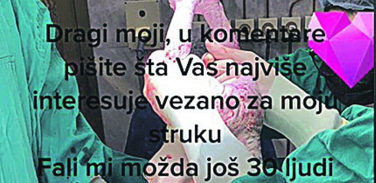 "STIDIM SE KOLEGINICE, SVEDOČIĆU PROTIV NJE!" Instrumentarka sa Tiktoka suspendovana, čeka je disciplinski postupak, verovatno otkaz i kazna do dva miliona