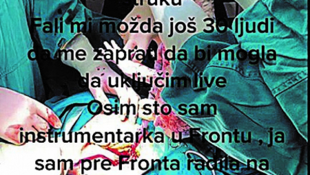 BRUKA U NARODNOM FRONTU! Čin instrumentarke koja je prekršila sva moguća pravila šokirao javnost i zgrozio struku