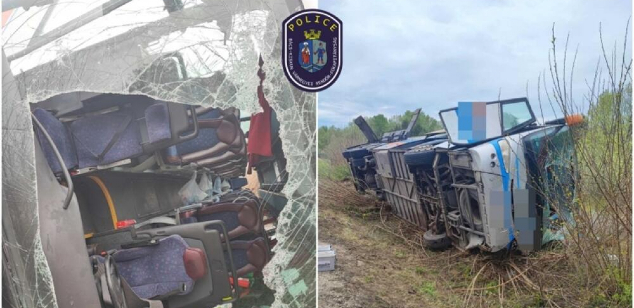 AUTOBUS IZ SRBIJE SE PREVRNUO U MAĐARSKOJ Povređeno 15 putnika, među njima i deca, vatrogasci vade zarobljene! (FOTO)