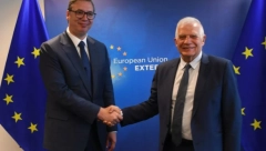 BORELJ DOČEKAO VUČIĆA "Interesi Srbije i srpskog naroda na KiM su uvek i zauvek iznad svega" (FOTO)
