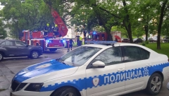 POŽAR U BANJALUCI Crni dim kuljao na sve strane, vozila vatrogasaca i Hitne pomoći su samo pristizala (FOTO)