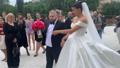 ZAVRŠENO CRKVENO VENČANJE MARKA I MINJE! Đanijev sin nakon izlaska izustio samo jedno, a evo zašto svi komentarišu pevača! (VIDEO)