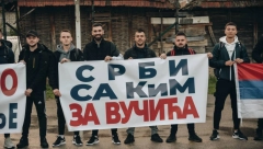 ZAHVALNOST ZA OČUVANJE SRPSKOG IDENTITETA NA KIM Grupa omladinaca iz Kosovskog Pomoravlja krenula pešice za Beograd (FOTO)