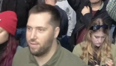 LEVIČARSKI EKSTREMISTA NA POLITIČKOM PROTESTU Pogačar na blokadi Gazele (FOTO)