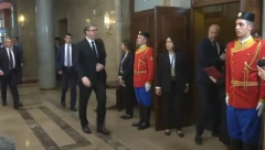 VUČIĆ U SKUPŠTINI CG Predsednik na inauguraciji Jakova Milatovića