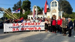 DOČEK UZ POGAČU I SO Mladići iz Leposavića i Severne Mitrovice stigli do Čačka (FOTO)
